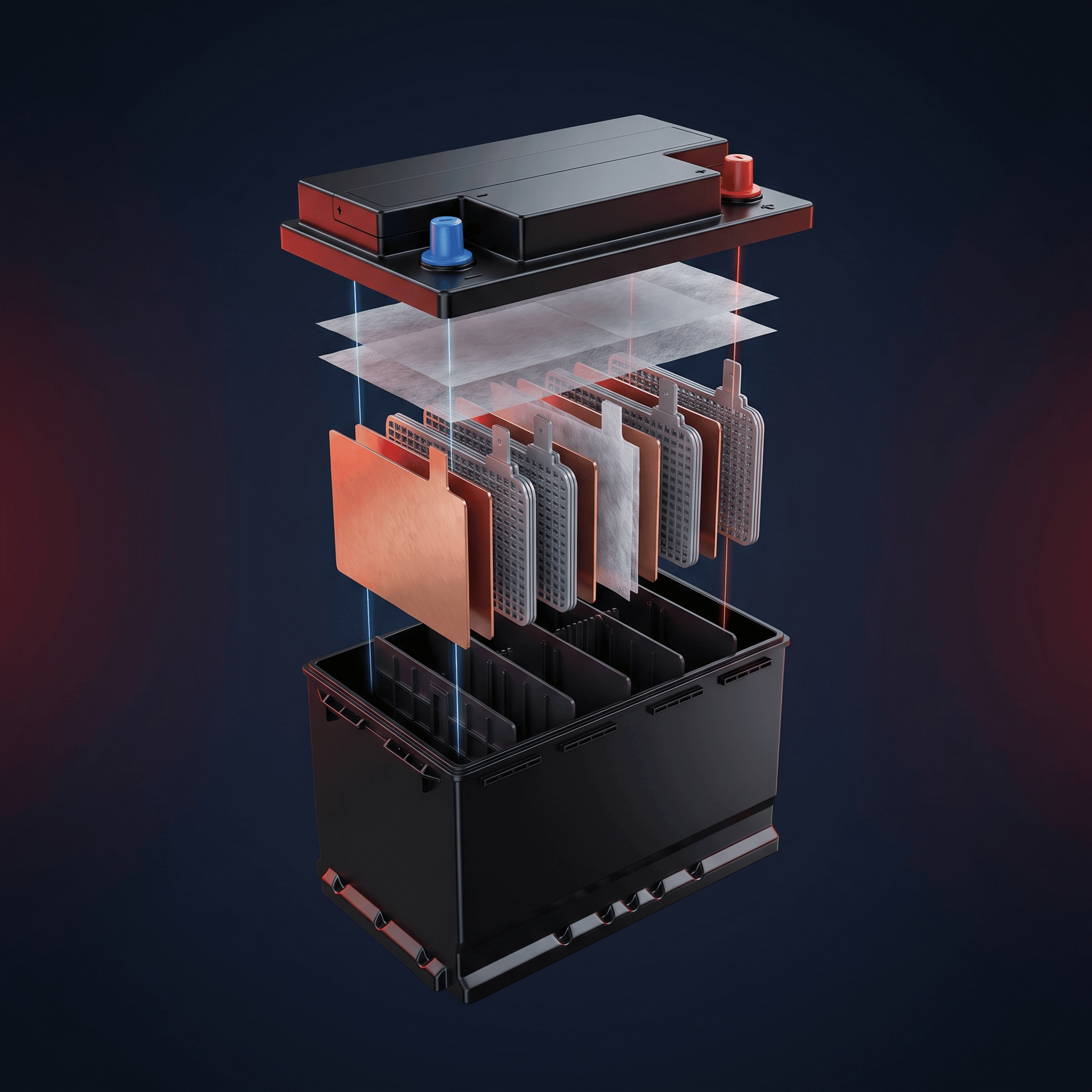 Matrix Press Technology — internal battery structure